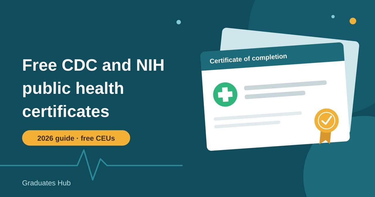 Free CDC and NIH Public Health Certificates for Healthcare and NGO Workers (2026 Guide)