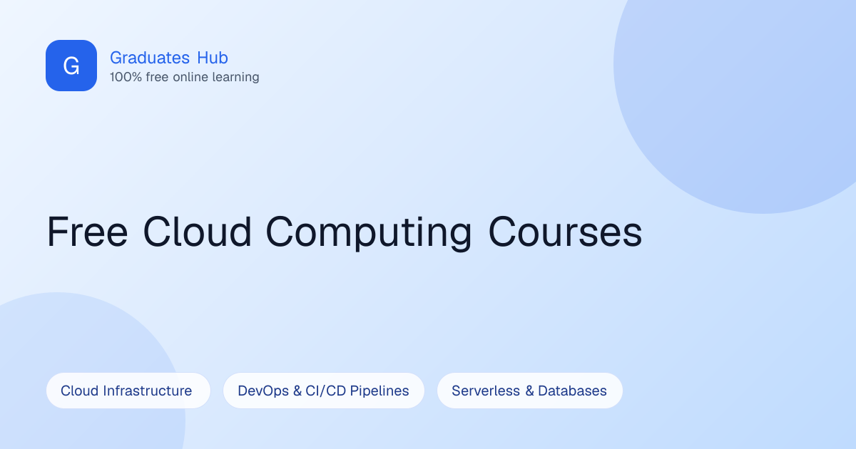Best Free Cloud Computing Courses with Certificates (2026) | Graduates Hub